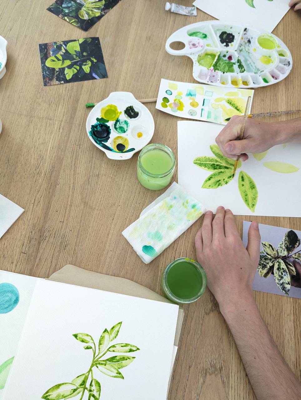 Atelier créatif - Initiation à l'aquarelle - Botanique - (niveau 1 - débutant)