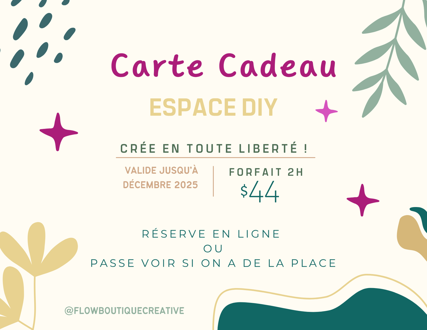 Carte cadeau - Espace DIY