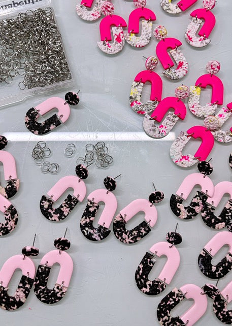 Atelier créatif - Boucles d'oreilles en argile polymére
