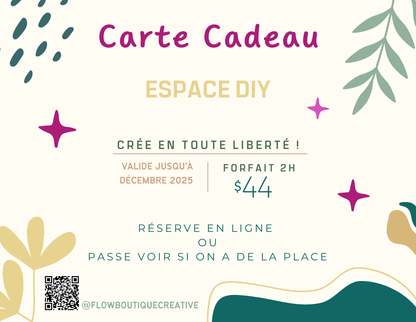 Carte cadeau - Espace DIY