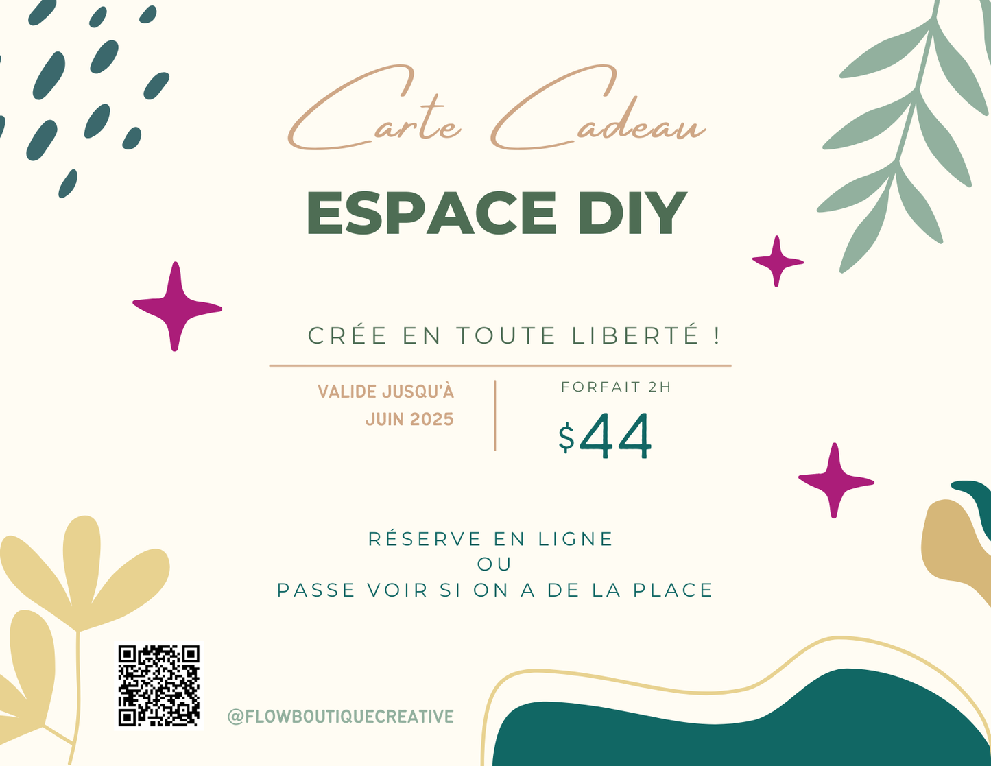 Carte cadeau - Espace DIY