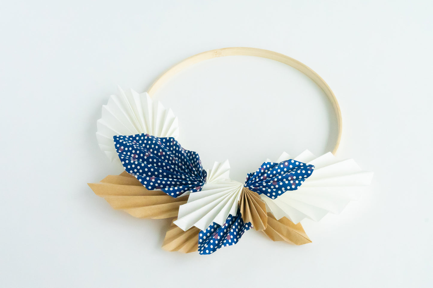 Origami wreath 7" - "Forget-me-not"