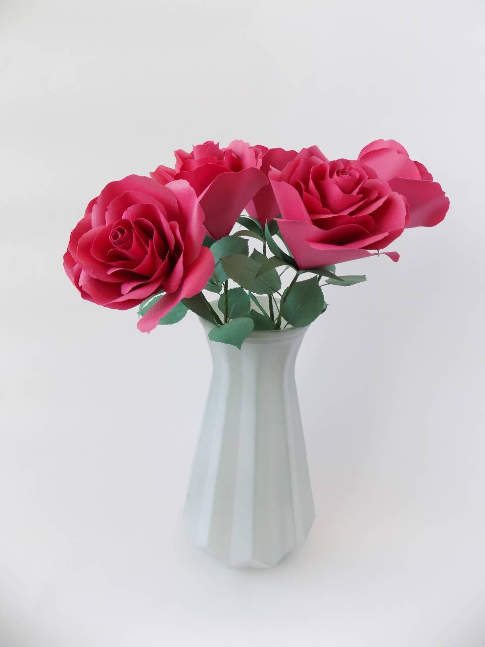 Roses en papier