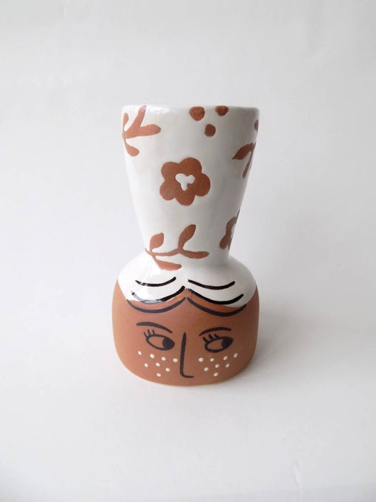 Vase en céramique "Visage"