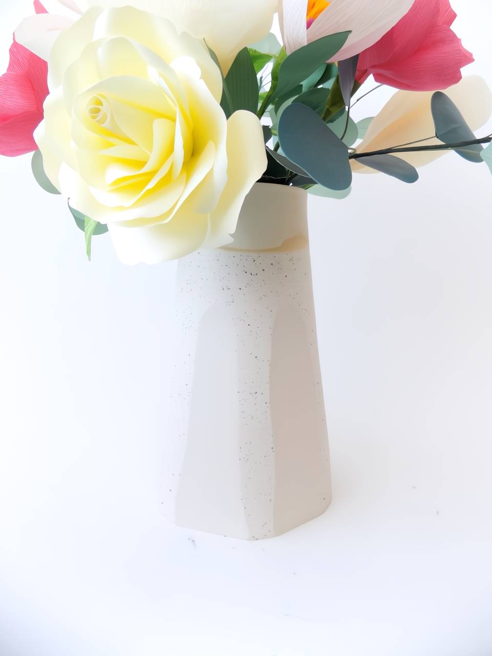 Bouquet de fleurs en papier "printanier"