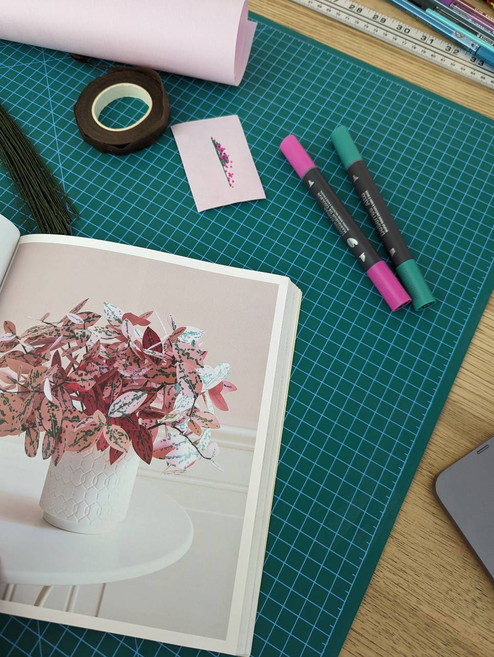 Atelier créatif - Plante en papier - Polka dot