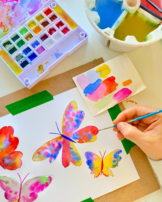 🖌️🎨 Atelier créatif pour enfants : Papillons à l’aquarelle 🦋✨