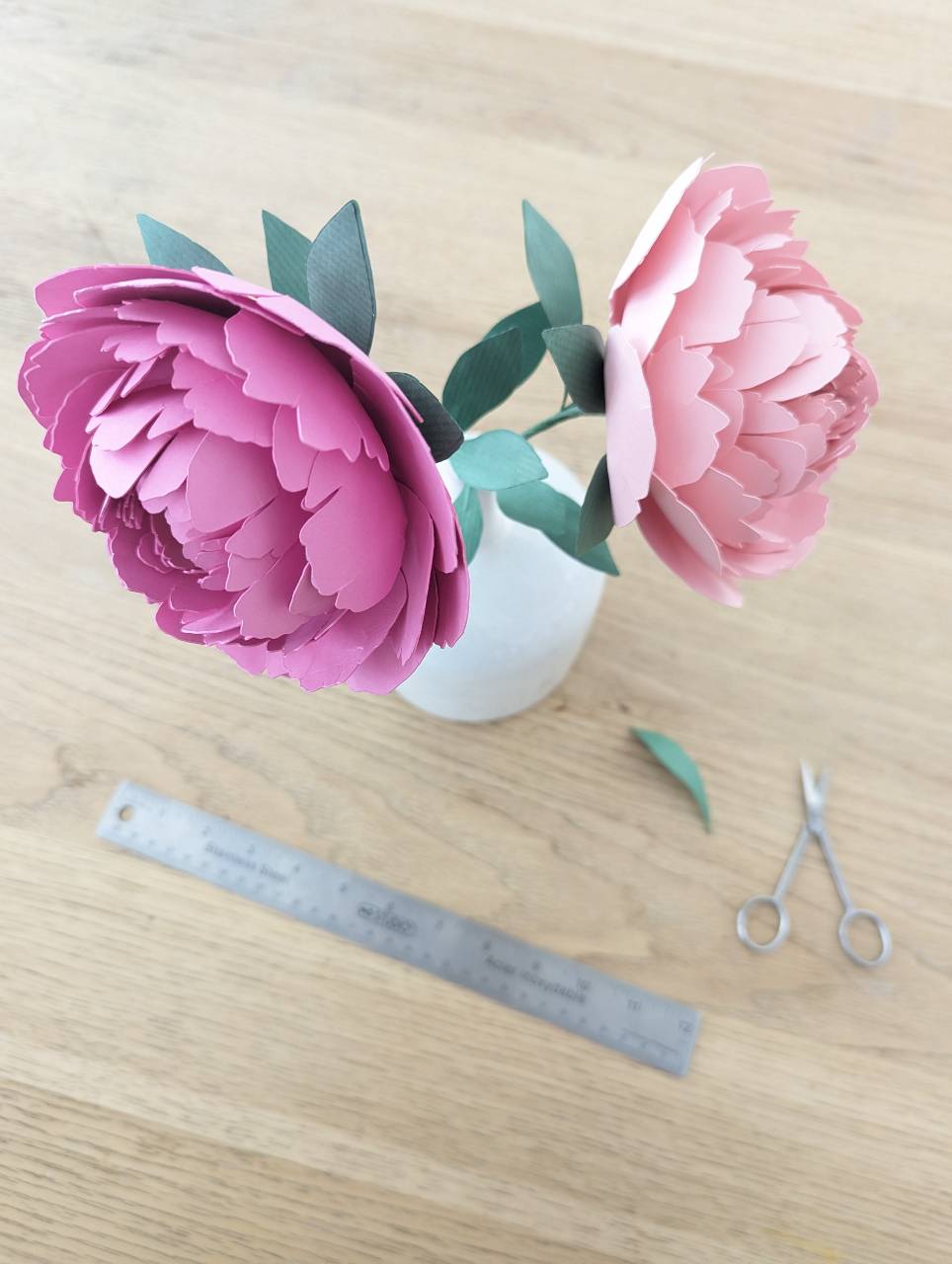 Atelier créatif - Pivoines en papier