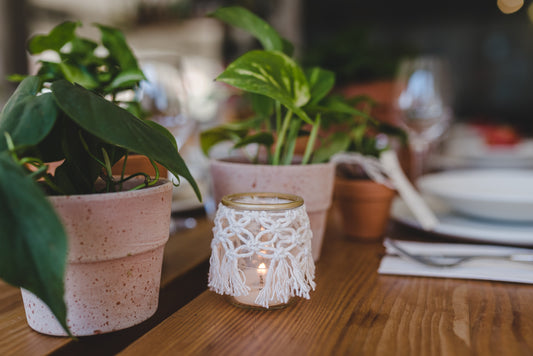 Atelier créatif  - Bougeoir en macramé