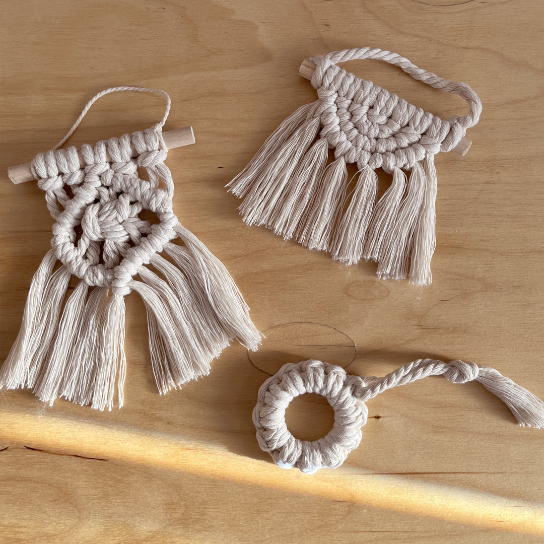 Atelier créatif - Ornements en macramé