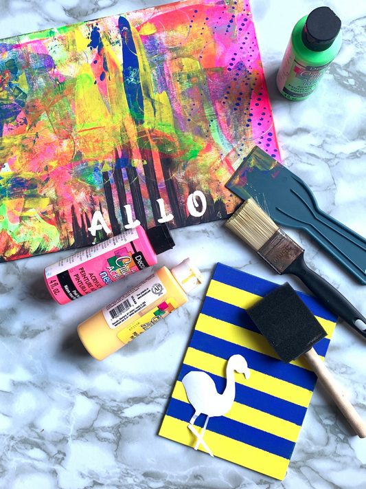 Atelier créatif pour enfants : crée ton tableau coloré !🌟